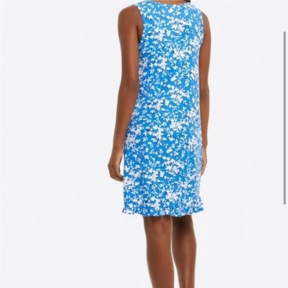 Draper James Sleeveless Ruffle Hem Blue & White dress, size S/M - Picture 14 of 16